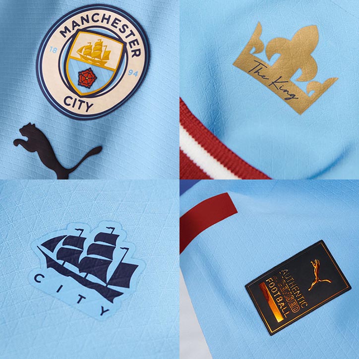 Niños Camiseta Manchester City 2022/2023 de 1ª EQUIPACIÓN