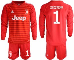 Futbol manga larga Juventus portero rojo 19/20 #1 SZCZESNY