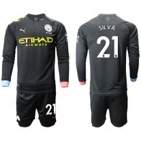 Manchester City Manga larga Camiseta de la 2ª equipación 2019/20 #21 SILVA