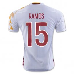 Spain 2016 RAMOS Authentic Camiseta de la 2ª equipación