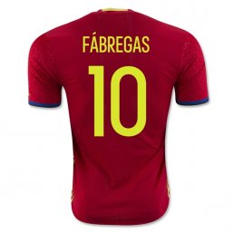 Spain 2016 FABREGAS Authentic Camiseta de la 1ª equipación