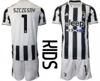 Niños Camiseta Juventus 2021/2022 de 1ª EQUIPACIÓN #1 SZCZESNY