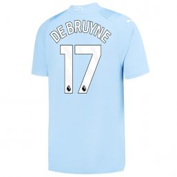 Niños Camiseta Manchester City 2023/2024 de 1ª EQUIPACIÓN #17 DE BRUYNE