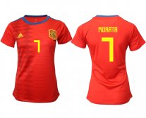 Camiseta España Álvaro Morata 1ª Equipacion 2019/20 Mujer