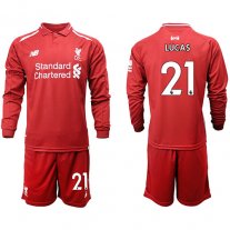 Liverpool Manga larga Camiseta de la 1ª equipación 18/19 #21 LUCAS