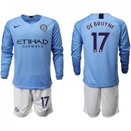 Manchester City Manga larga Camiseta de la 1ª equipación 18/19 #17 DE BRUYNE