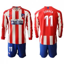 Camiseta Atletico Madrid 1ª Manga larga Equipación 19/20 #11 CORREA