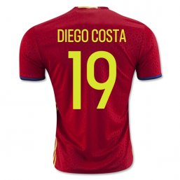 Spain 2016 DIEGO COSTA Camiseta de la 1ª equipación