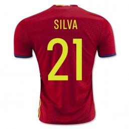 Spain 2016 SILVA Camiseta de la 1ª equipación