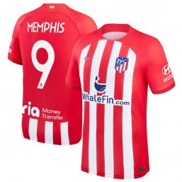 Niños Camiseta Atletico Madrid 2023/2024 de 1ª EQUIPACIÓN #9 Memphis