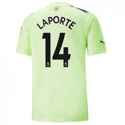 Niños Camiseta Manchester City 2022/2023 de 3ª EQUIPACIÓN #14 LAPORTE