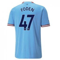 Niños Camiseta Manchester City 2022/2023 de 1ª EQUIPACIÓN #47 FODEN