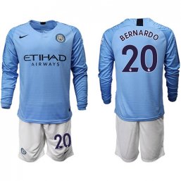 Manchester City Manga larga Camiseta de la 1ª equipación 18/19 #20 BERNARDO