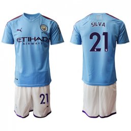 Camiseta Manchester City 2019/20 1ª EQUIPACIÓN #21 SILVA