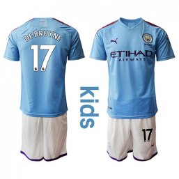 Camiseta Manchester City 2019/20 1ª EQUIPACIÓN #17 DE BRUYNE Niños