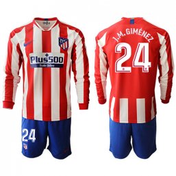 Camiseta Atletico Madrid 1ª Manga larga Equipación 19/20 #24 J.M.GIMENEZ