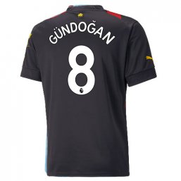 Niños Camiseta Manchester City 2022/2023 de 2ª EQUIPACIÓN #8 GUNDOGAN