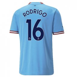 Niños Camiseta Manchester City 2022/2023 de 1ª EQUIPACIÓN #16 RODRIGO