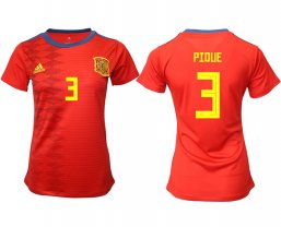 Camiseta España Gerard Piqué 1ª Equipacion 2019/20 Mujer