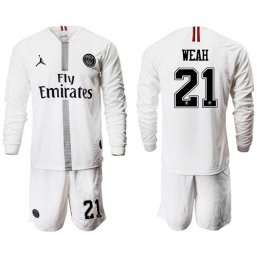 Nuevo Paris St. Germain Manga larga Camiseta de la 2ª equipación 18/19 #21 WEAH