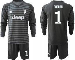 Futbol manga larga Juventus portero negro 19/20 #1 BUFFON