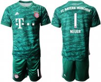 Camiseta de fútbol Bayern Munich portero verde 19/20 #1 NEUER