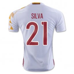 Spain 2016 SILVA Authentic Camiseta de la 2ª equipación