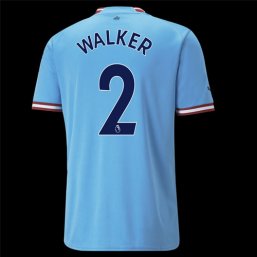 Niños Camiseta Manchester City 2022/2023 de 1ª EQUIPACIÓN #2 WALKER