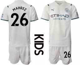 Niños Camiseta Manchester City 2021/2022 de 2ª EQUIPACIÓN #26 MAHREZ