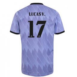 Niños Camiseta Real Madrid 2022/2023 de 2ª EQUIPACIÓN #17 LUCAS V.