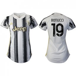 2020/2021 Juventus Camiseta de la 1ª equipación Mujer #19 BONUCCI