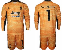 Juventus manga larga de la Naranja Amarillo equipación 2021/2022 Portero #1 SZCZESNY