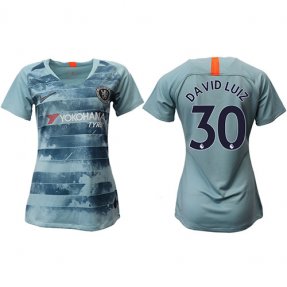 Chelsea 18/19 Camiseta de la 3ª equipación Mujer #30 DAVID LUIZ