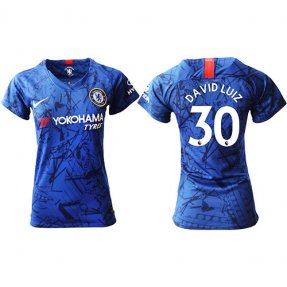 Chelsea 2019/20 Camiseta de la 1ª equipación #30 DAVID LUIZ Mujer