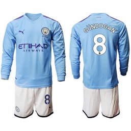 Manchester City Manga larga Camiseta de la 1ª equipación 2019/20 #8 GUNDOGAN