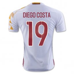 Spain 2016 DIEGO COSTA Authentic Camiseta de la 2ª equipación