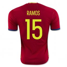 Spain 2016 RAMOS Authentic Camiseta de la 1ª equipación