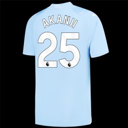 Niños Camiseta Manchester City 2023/2024 de 1ª EQUIPACIÓN #25 AKANJI