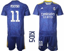 Niños Camiseta Real Madrid 2021/2022 de 2ª EQUIPACIÓN #11 ASENSIO