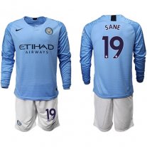 Manchester City Manga larga Camiseta de la 1ª equipación 18/19 #19 SANE