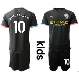 Camiseta Manchester City 2019/20 2ª EQUIPACIÓN Niños #10 KUN AGUERO