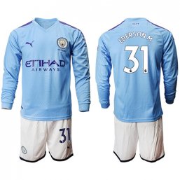 Manchester City Manga larga Camiseta de la 1ª equipación 2019/20 #31 EDERSON M.