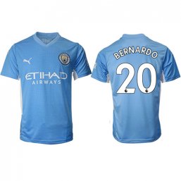 Camiseta Manchester City 2021/2022 de 1ª EQUIPACIÓN #20 BERNARDO