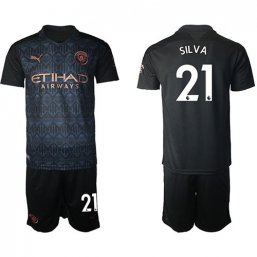 Camiseta Manchester City 2020/2021 3ª EQUIPACIÓN #21 SILVA