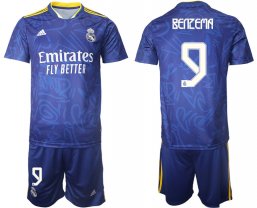 Camiseta Real Madrid 2021/2022 de 2ª EQUIPACIÓN #9 BENZEMA