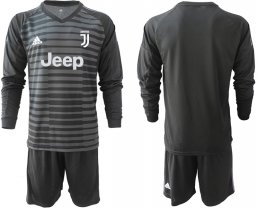 Futbol manga larga Juventus portero negro 19/20