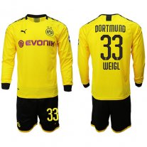 Manga larga Borussia Dortmund Camiseta de la 1ª equipación 2019/20 #33 WEIGL