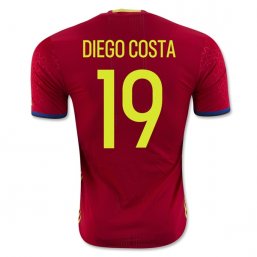 Spain 2016 DIEGO COSTA Authentic Camiseta de la 1ª equipación