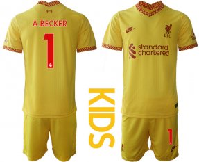 Niños Camiseta Liverpool 2021/2022 de 3ª EQUIPACIÓN #1 A.BECKER