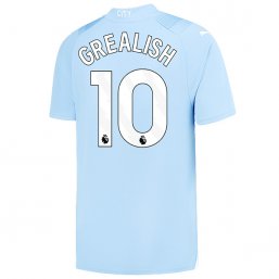 Niños Camiseta Manchester City 2023/2024 de 1ª EQUIPACIÓN #10 GREALISH